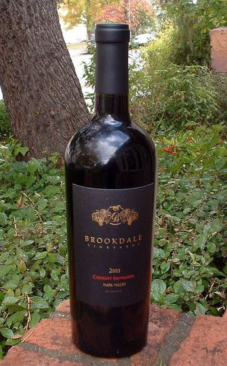 Brookdale Vineyards 2003 Cabernet Sauvignon 750ml Wine Bottle