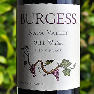 Burgess Cellars 2010 Napa Valley Petit Verdot 750ml Wine Label