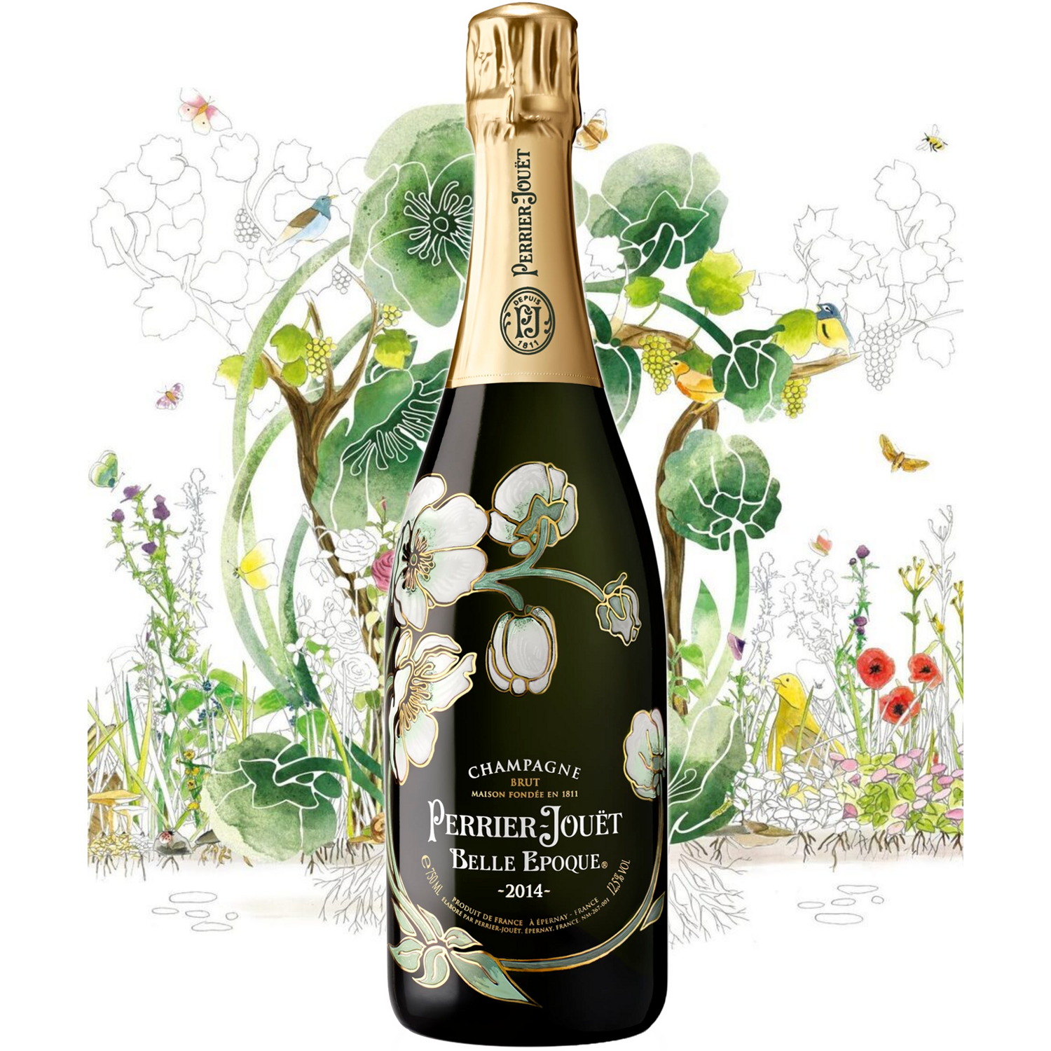 Champagne Perrier-Jouët 2014 'Belle Epoque' Fleur de Champagne Brut