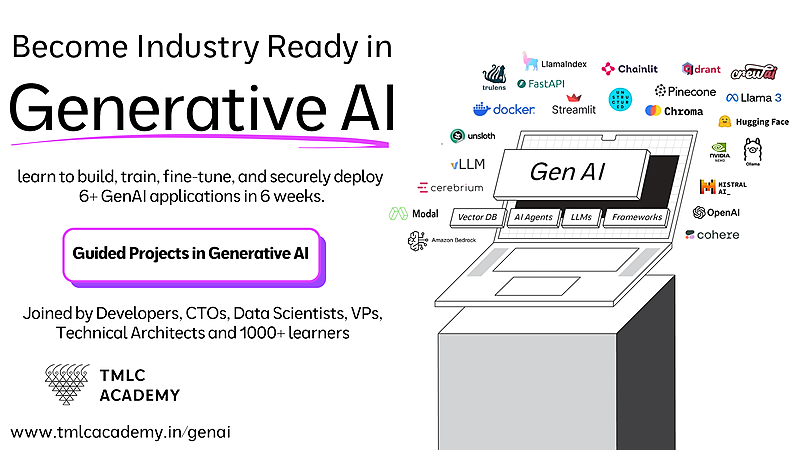 Career roadmap for GenAI developer - TMLC Academy