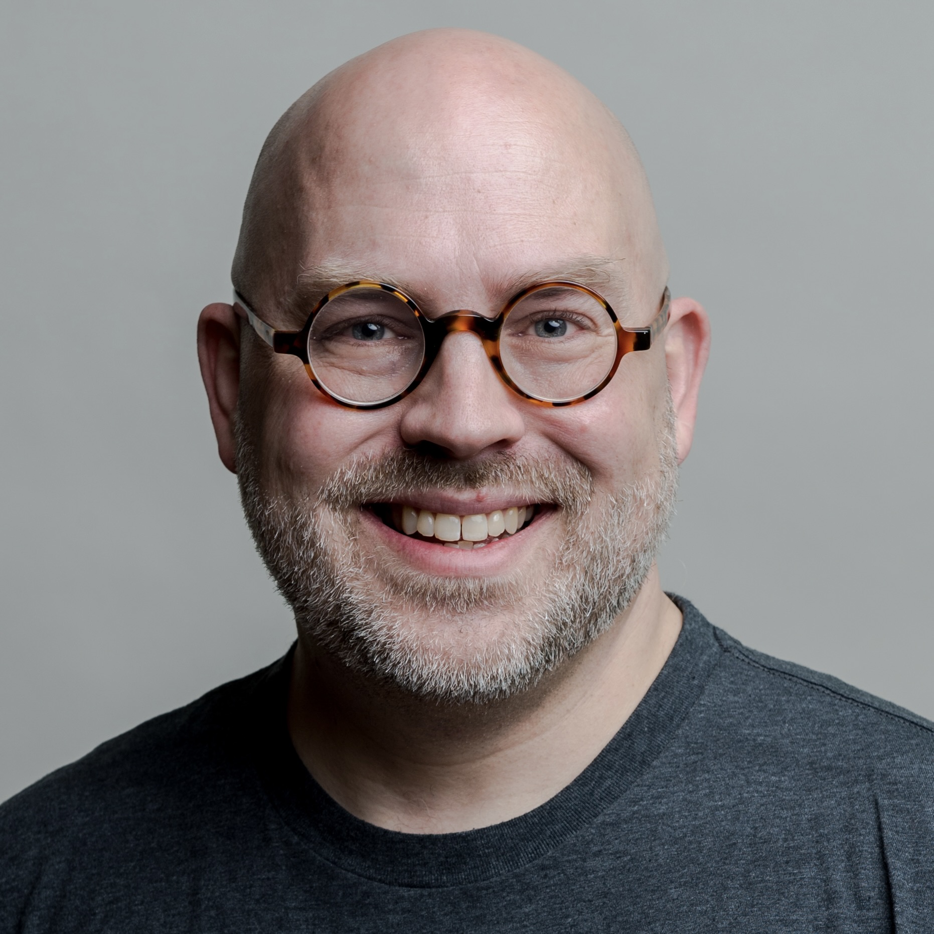 A smiling Joel Benge