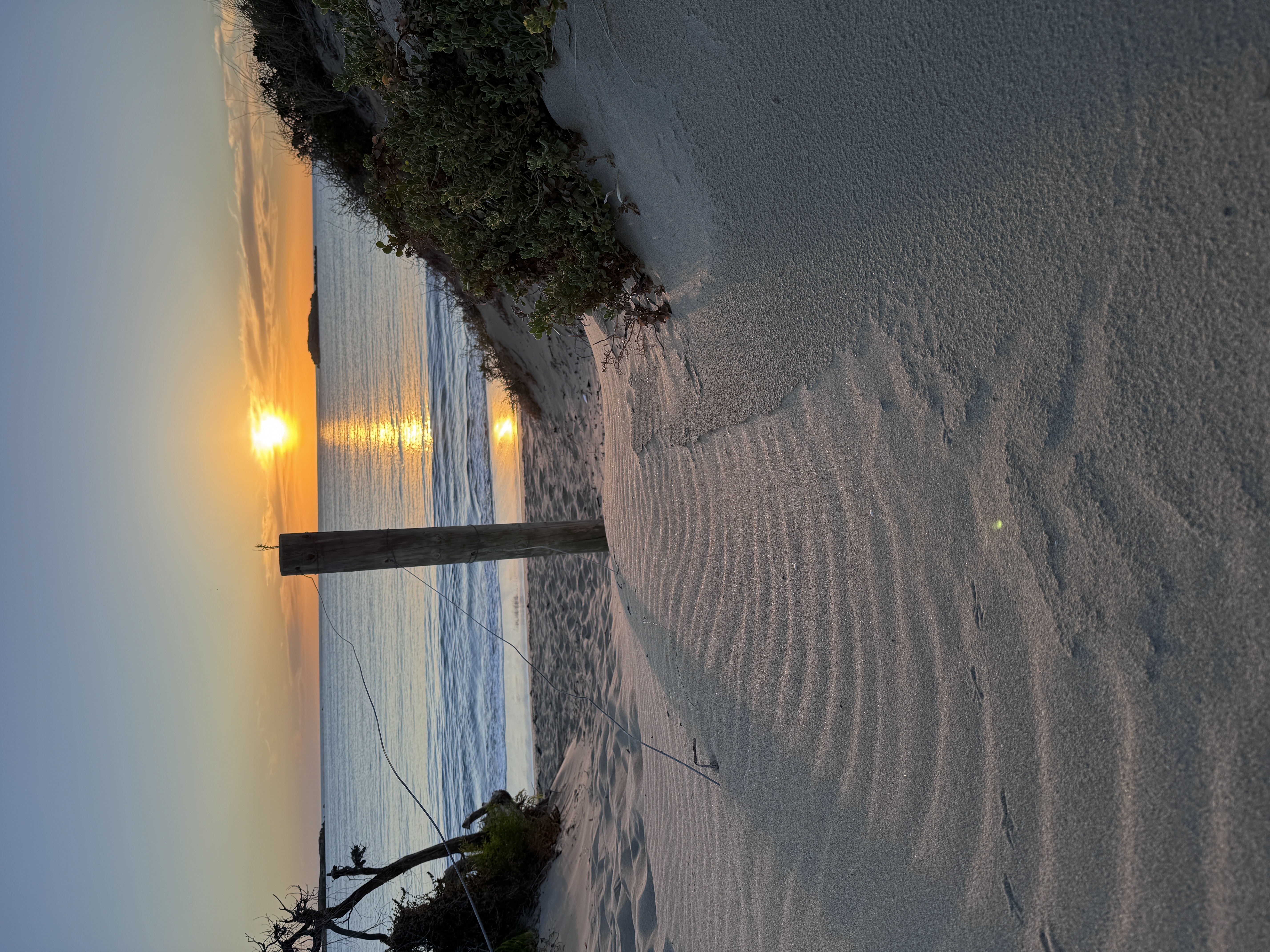 sunset over the ocean