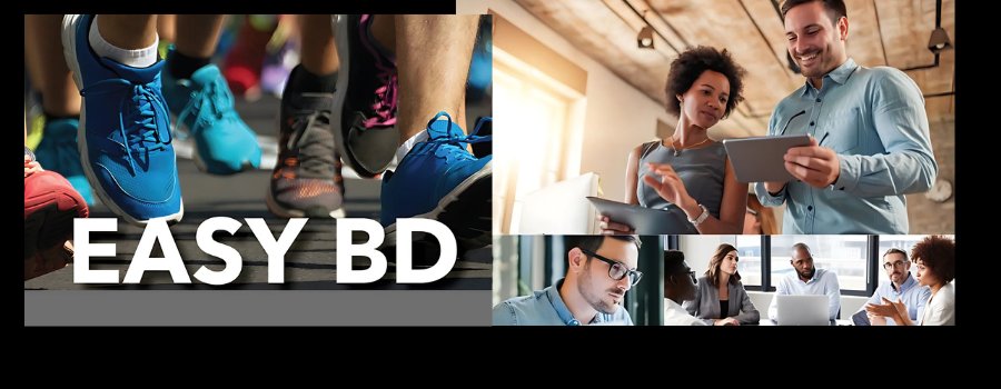 Runner's shoes in the top left with text 