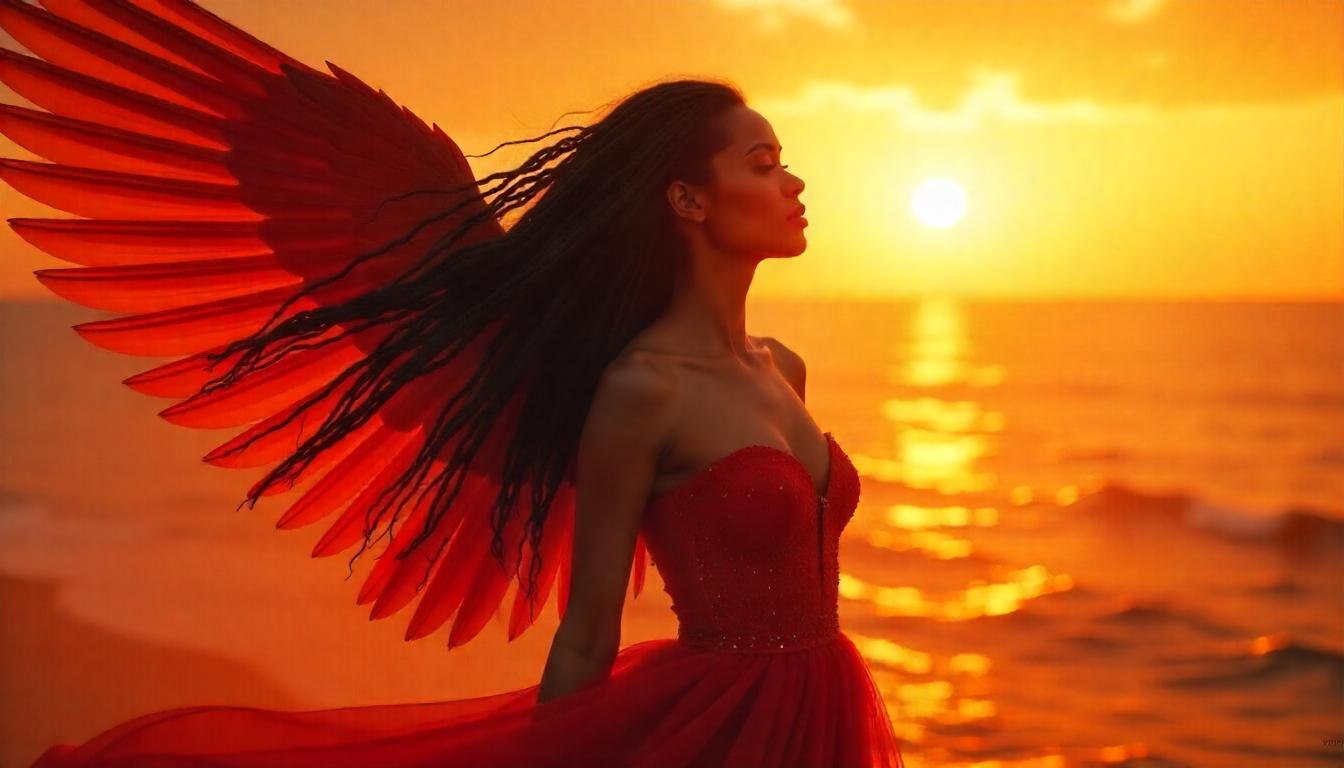 beautiful anglel like woman in her sovereign power
