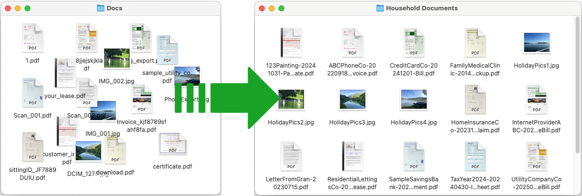 Digital files tidied up
