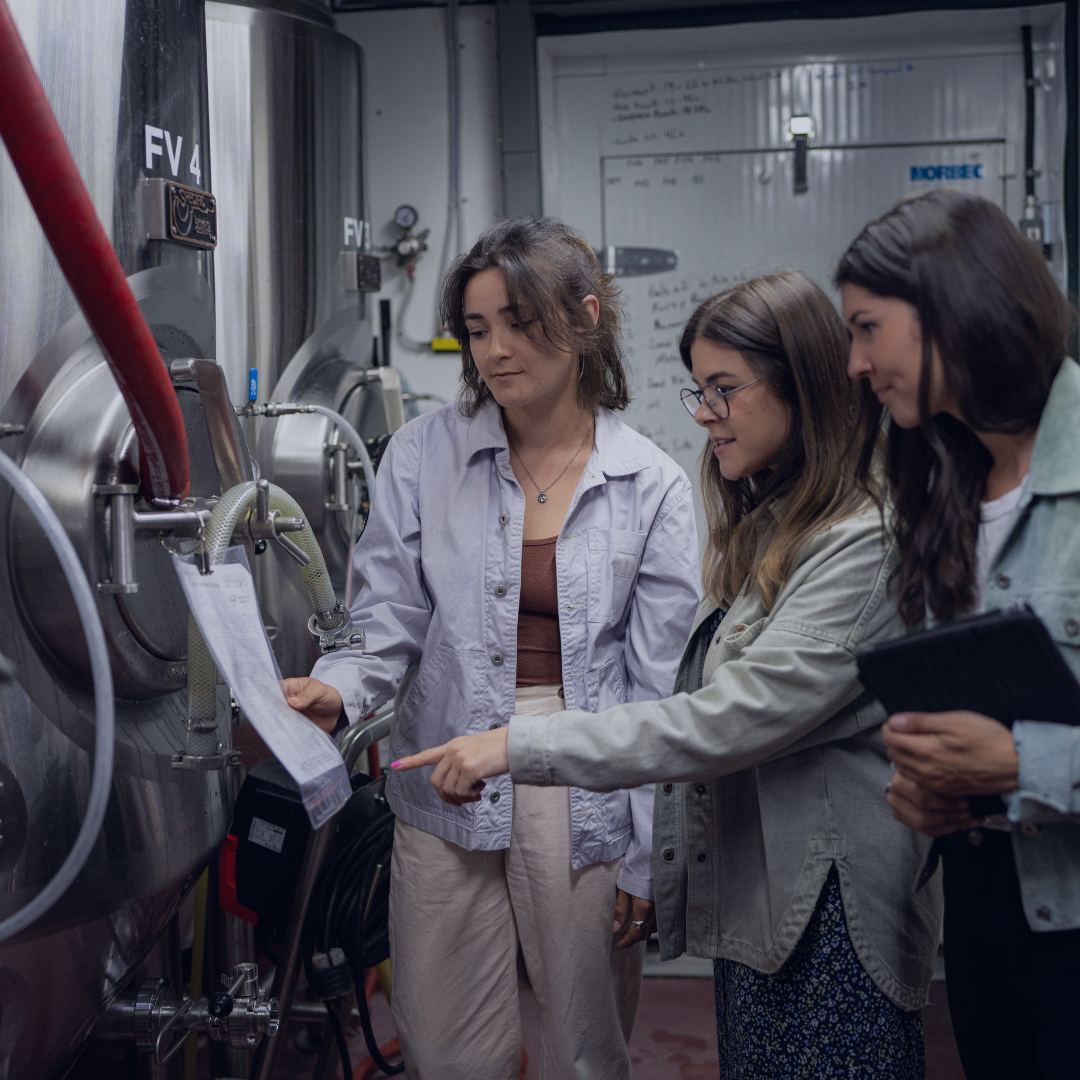 Business owners asessing equipment.