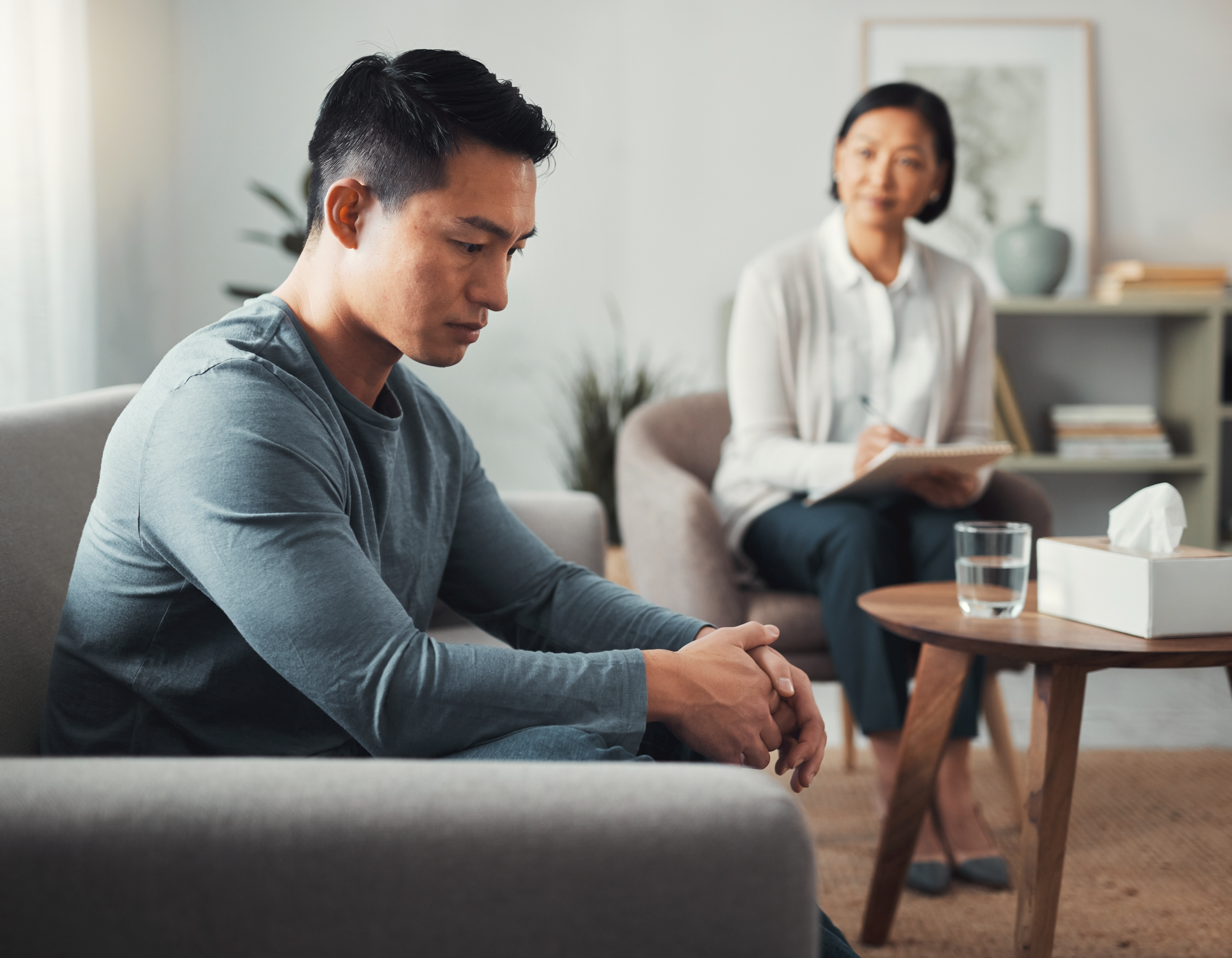 Man in therapy