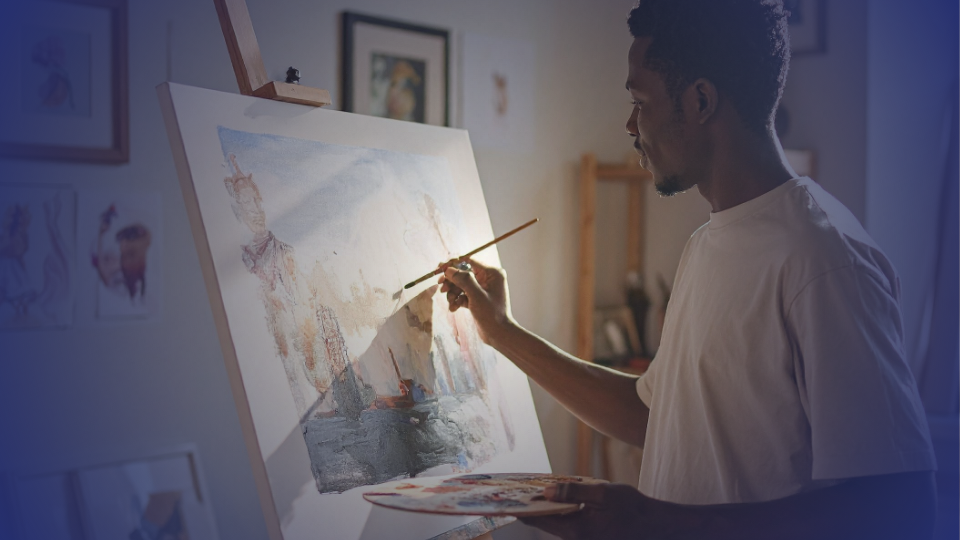 Man painting