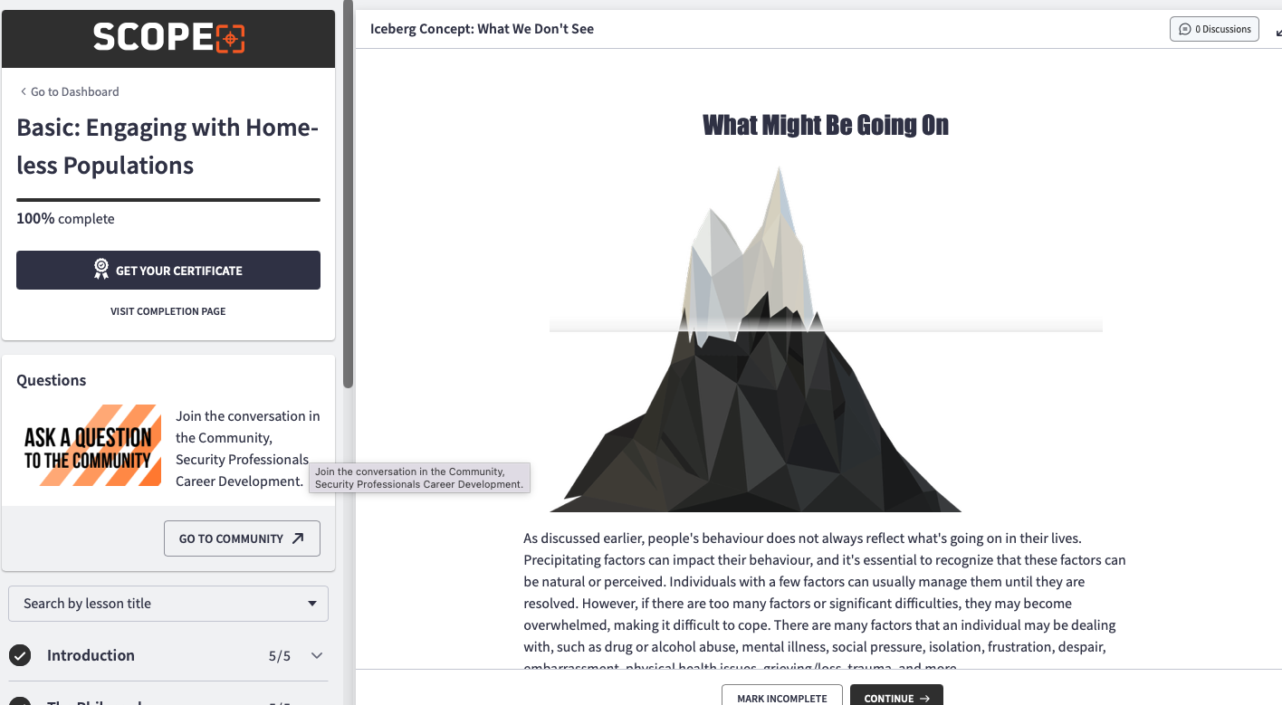 Engaging with Street Populations