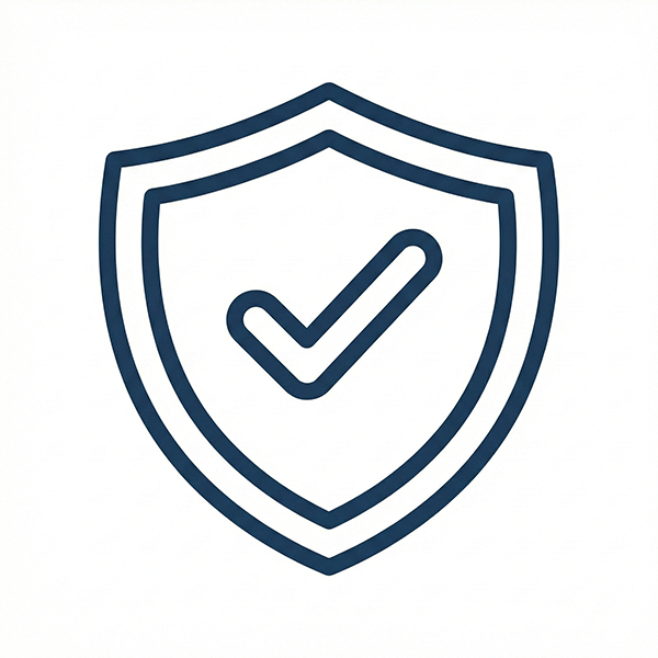Shield checkmark icon representing mandatory Revit skill validation gates and workflow quality assurance.