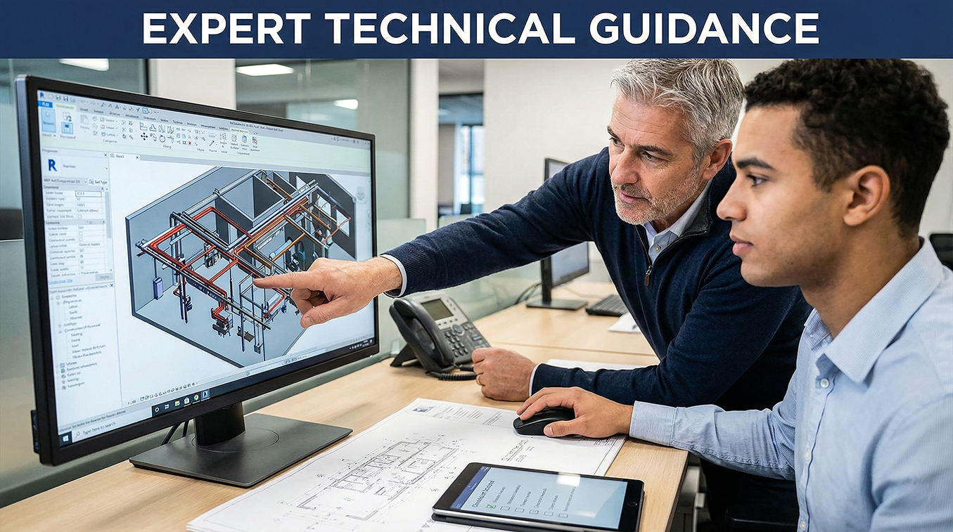 Repeatable CAD-to-BIM Workflow icon: Follow structured steps for routing, circuiting, and producing sheet-ready output without reworking.