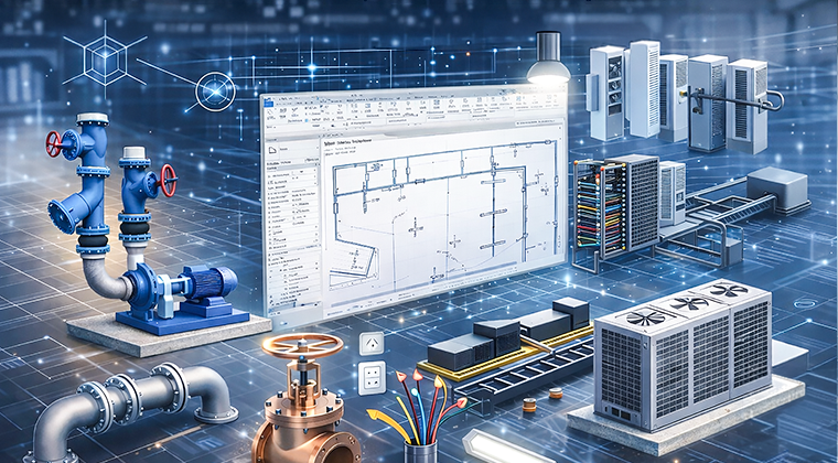 Revit MEP family creation workflow showing HVAC, piping, and electrical systems with correct connectors, parameters, and schedules for real project delivery.