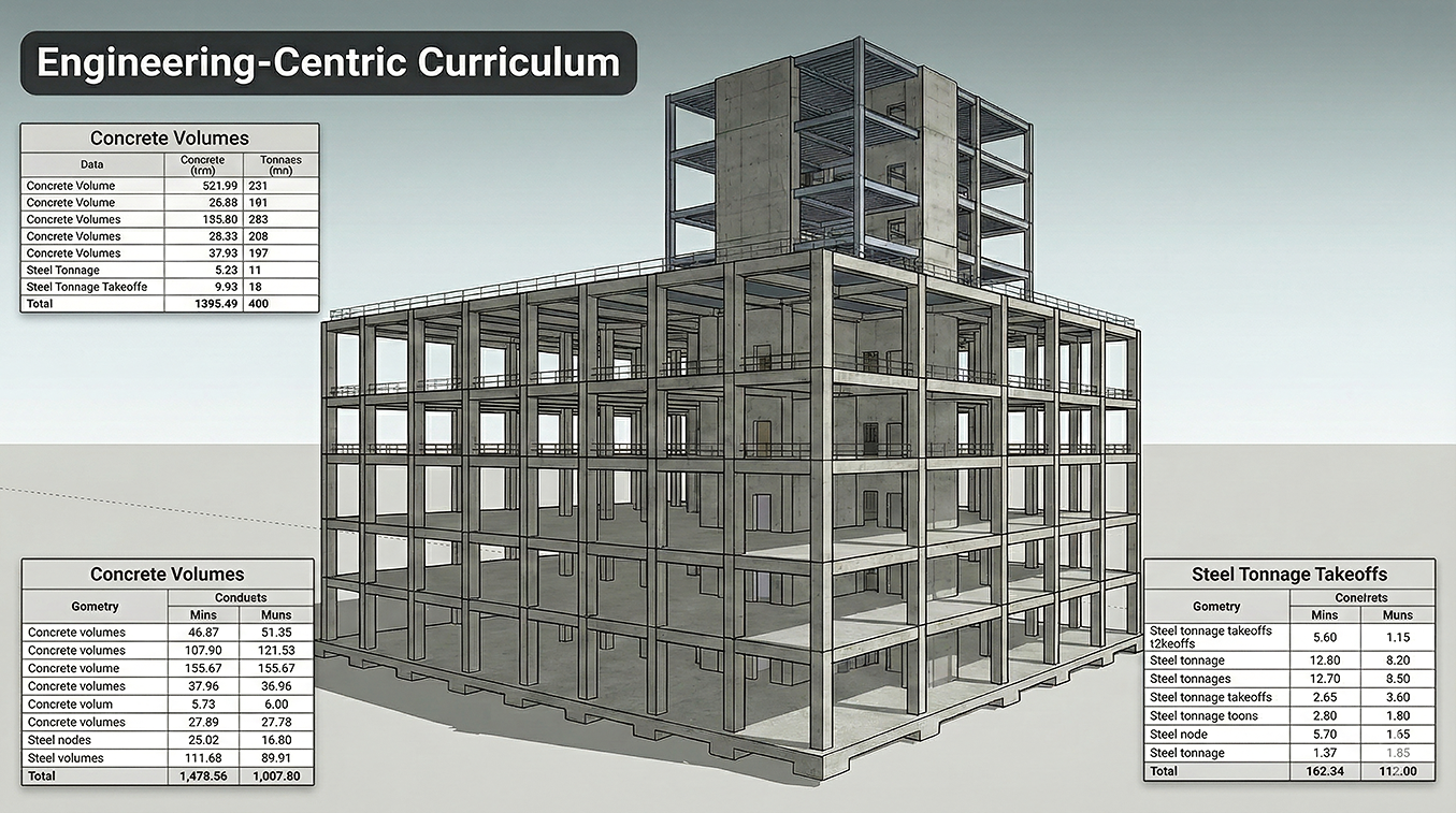 Structural Revit family workflow showing stable columns and framing with aligned geometry, correct constraints, and predictable flex behavior.