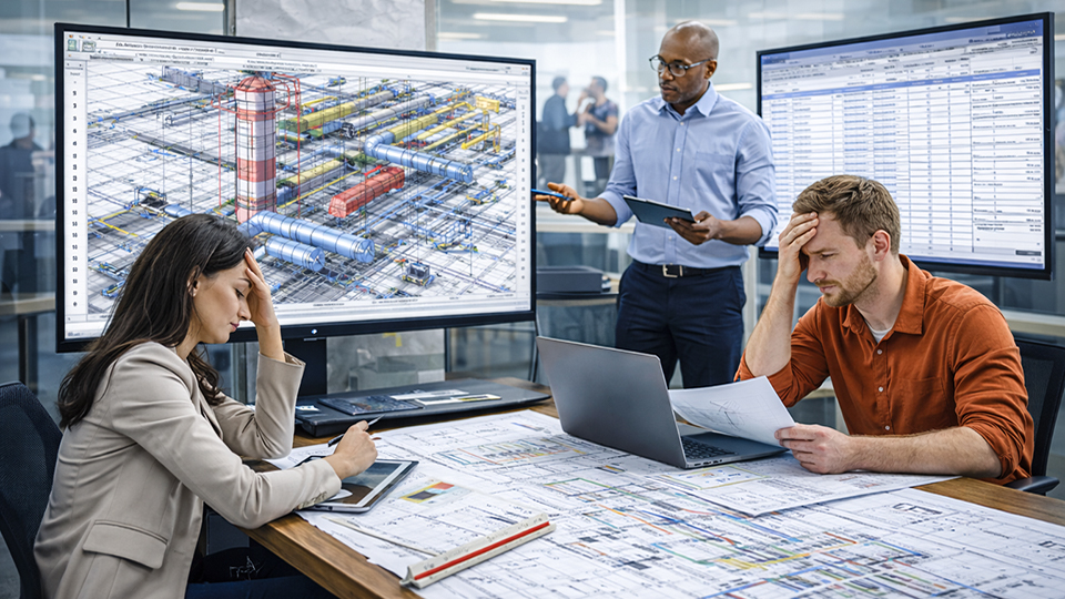 Frustrated MEP designers dealing with broken HVAC, piping, and electrical connectivity—a common result of applying CAD habits to Revit.