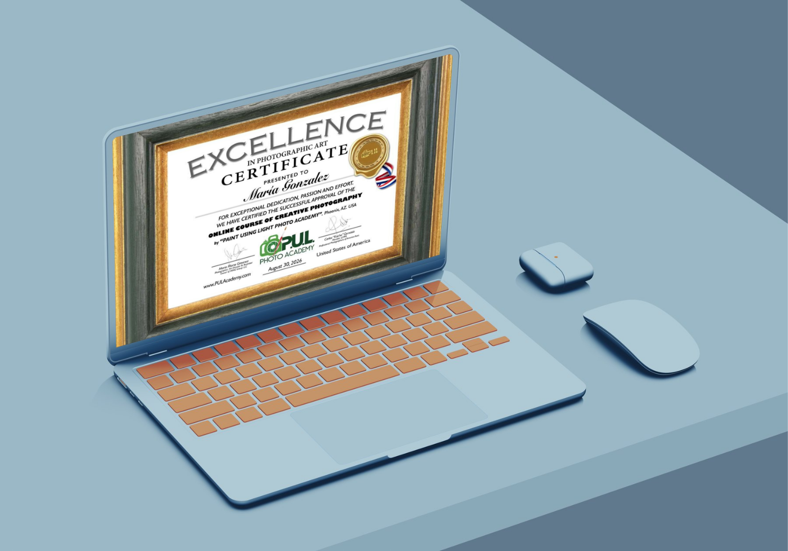 Imagen del certificado de formación de PUL Academy