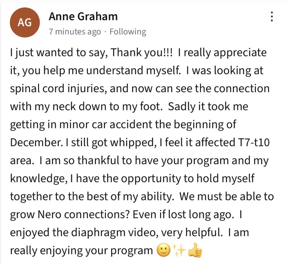 A positive student review about The Fundamental Course by GetGymnastFit
