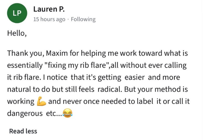 Positive feedback about get gymnast feet course