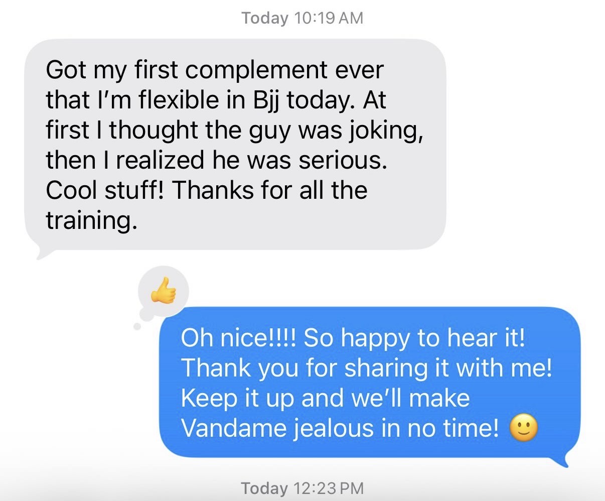 A positive student review about The Fundamental Course by GetGymnastFit