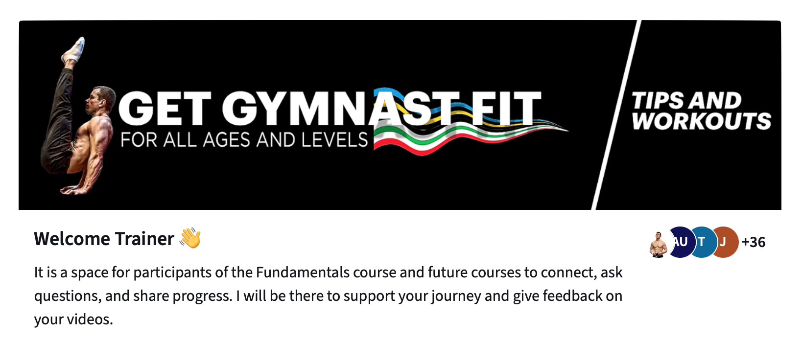 Banner of Get Gymnast Fit Training Hub