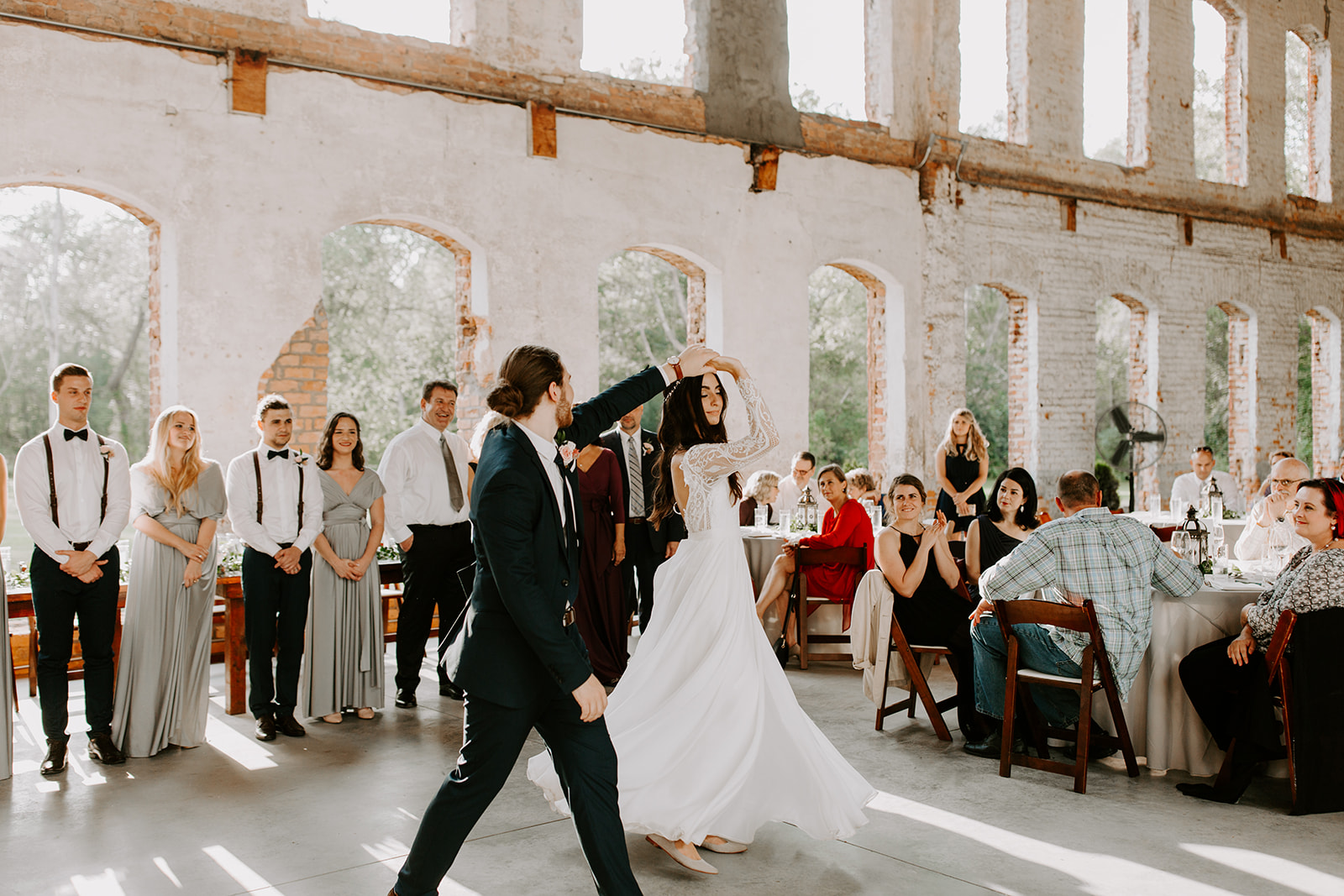 Gabby Andre, Sophie Lindler Photography, Providence Cotton Mill Wedding First Dance