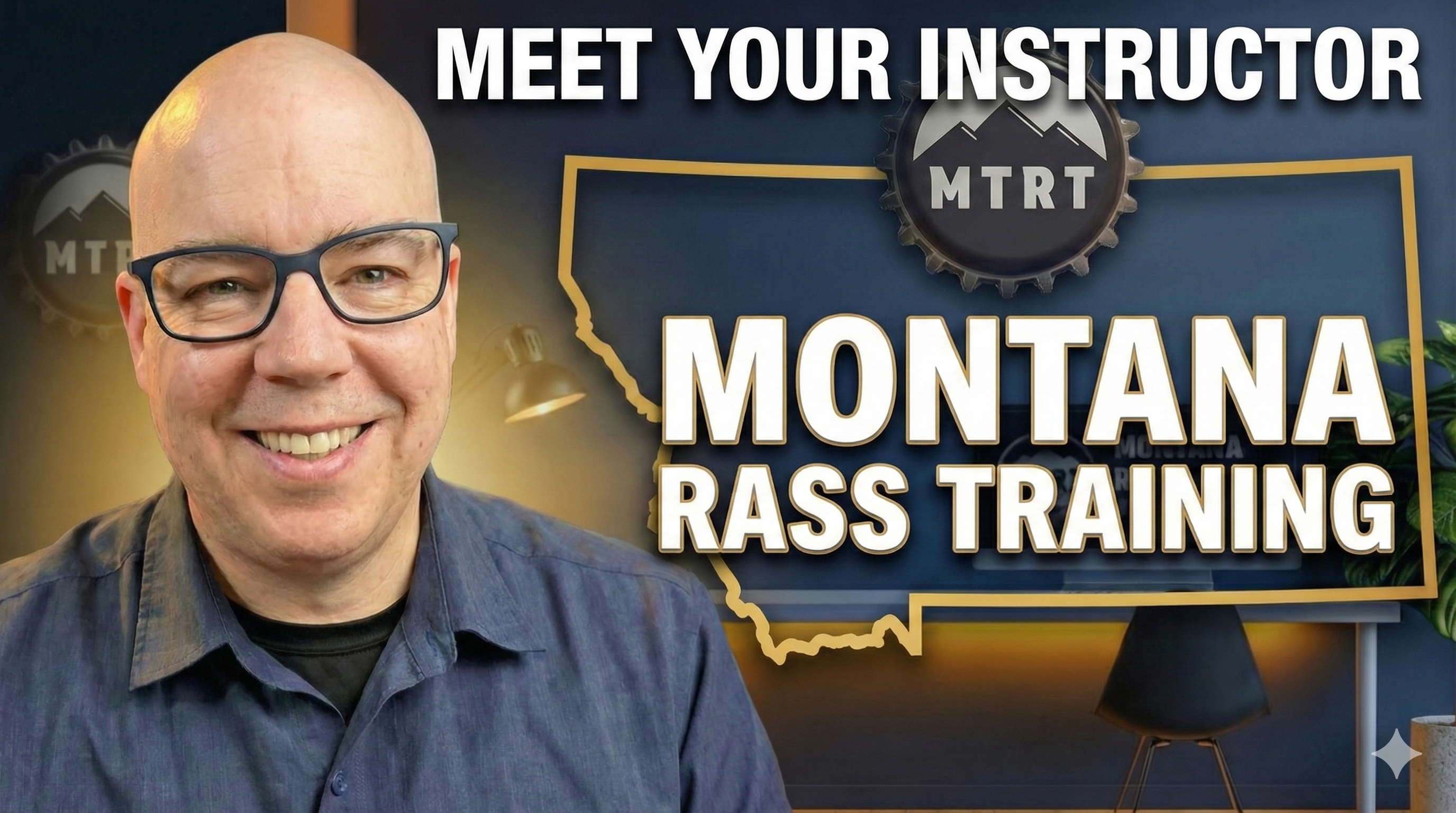 A photo of Steve Schmidt nest to a Montana RASS Training logo.  At the top of the image is says 