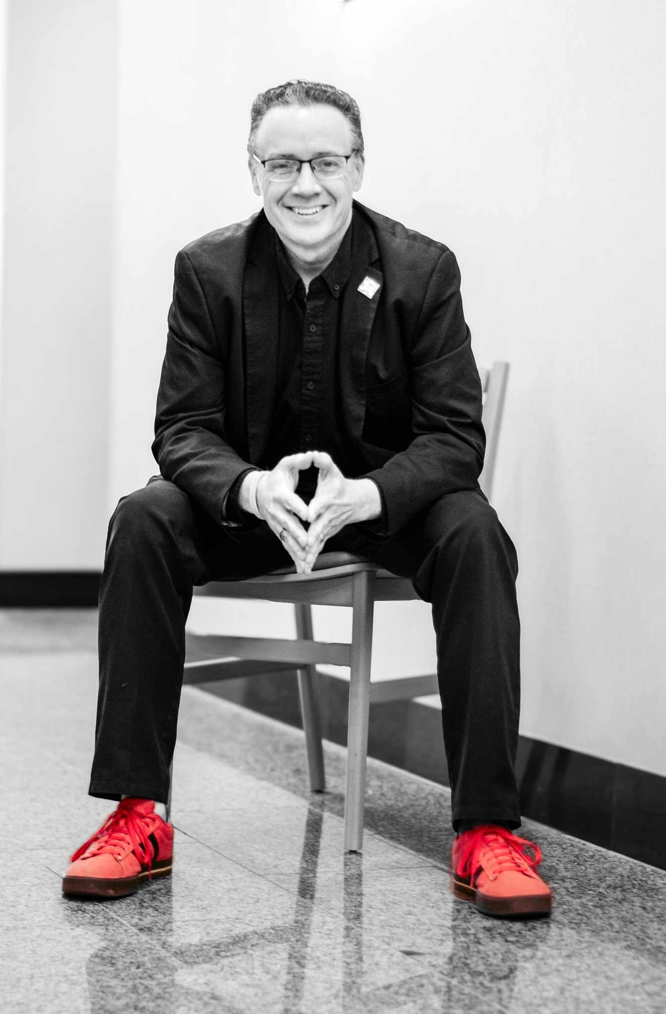 Nathan Nordstrom in his red shoes