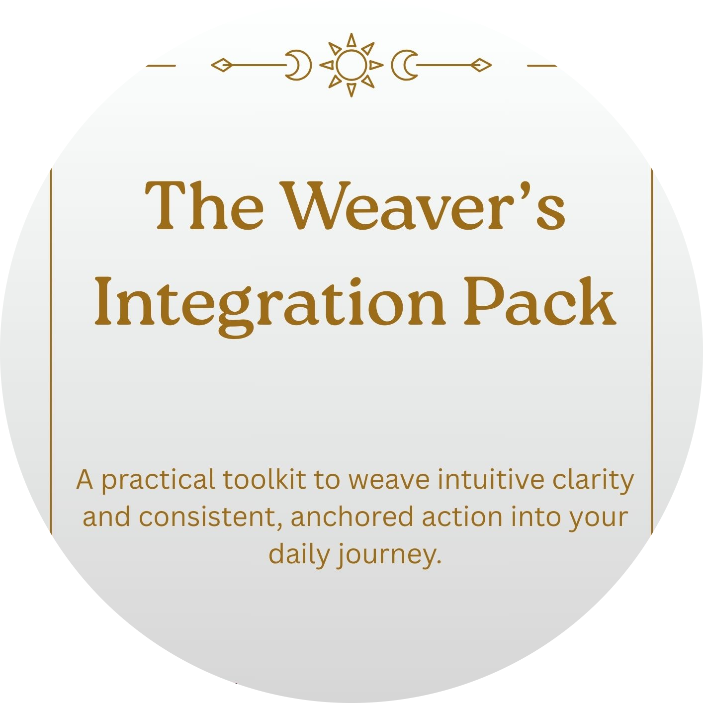 Title page of the Weaver's Integration Pack by Evylyn Rose LLC 2026