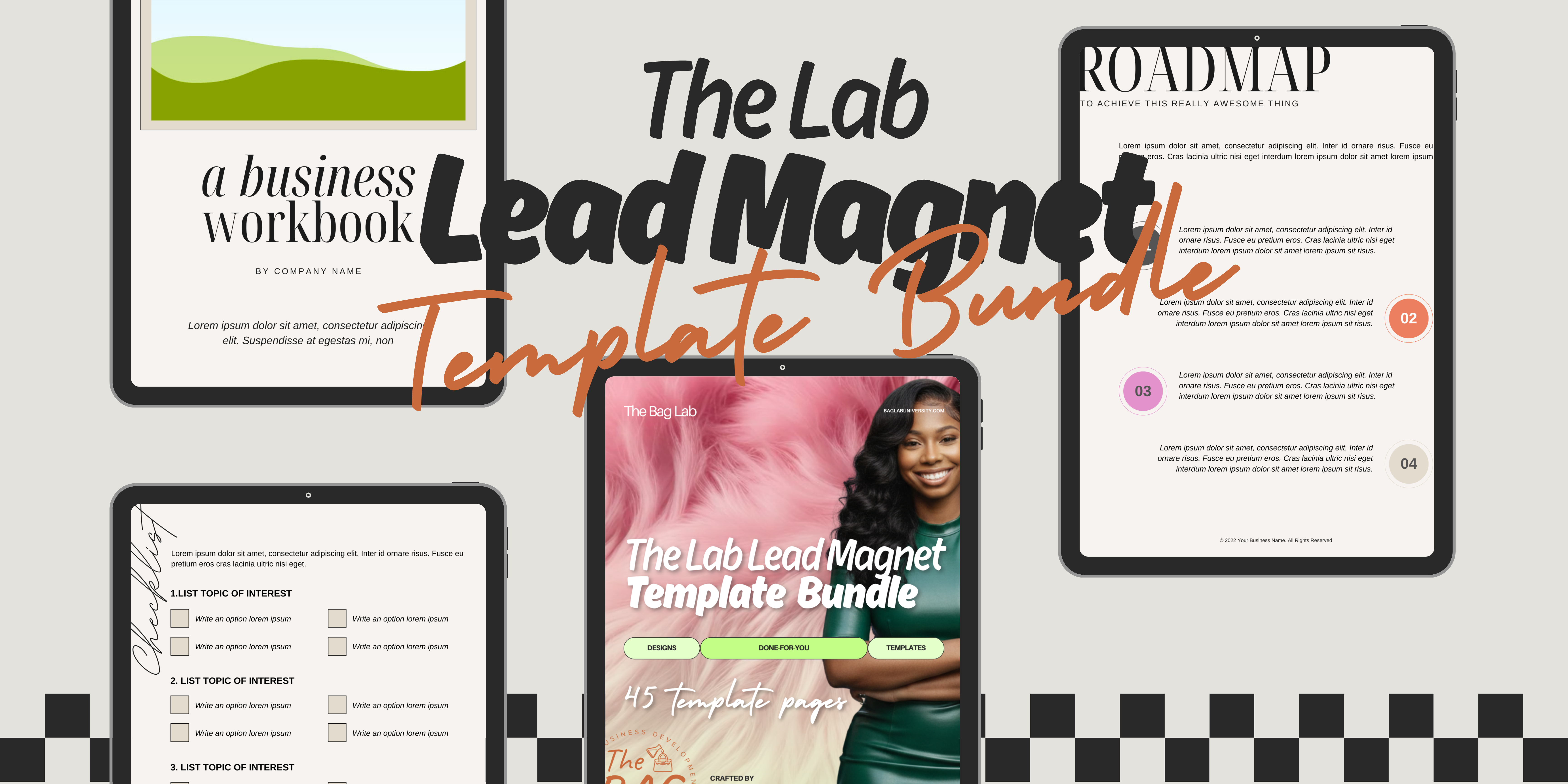 The Lab Lead Magnet Template Bundle Cover Image
