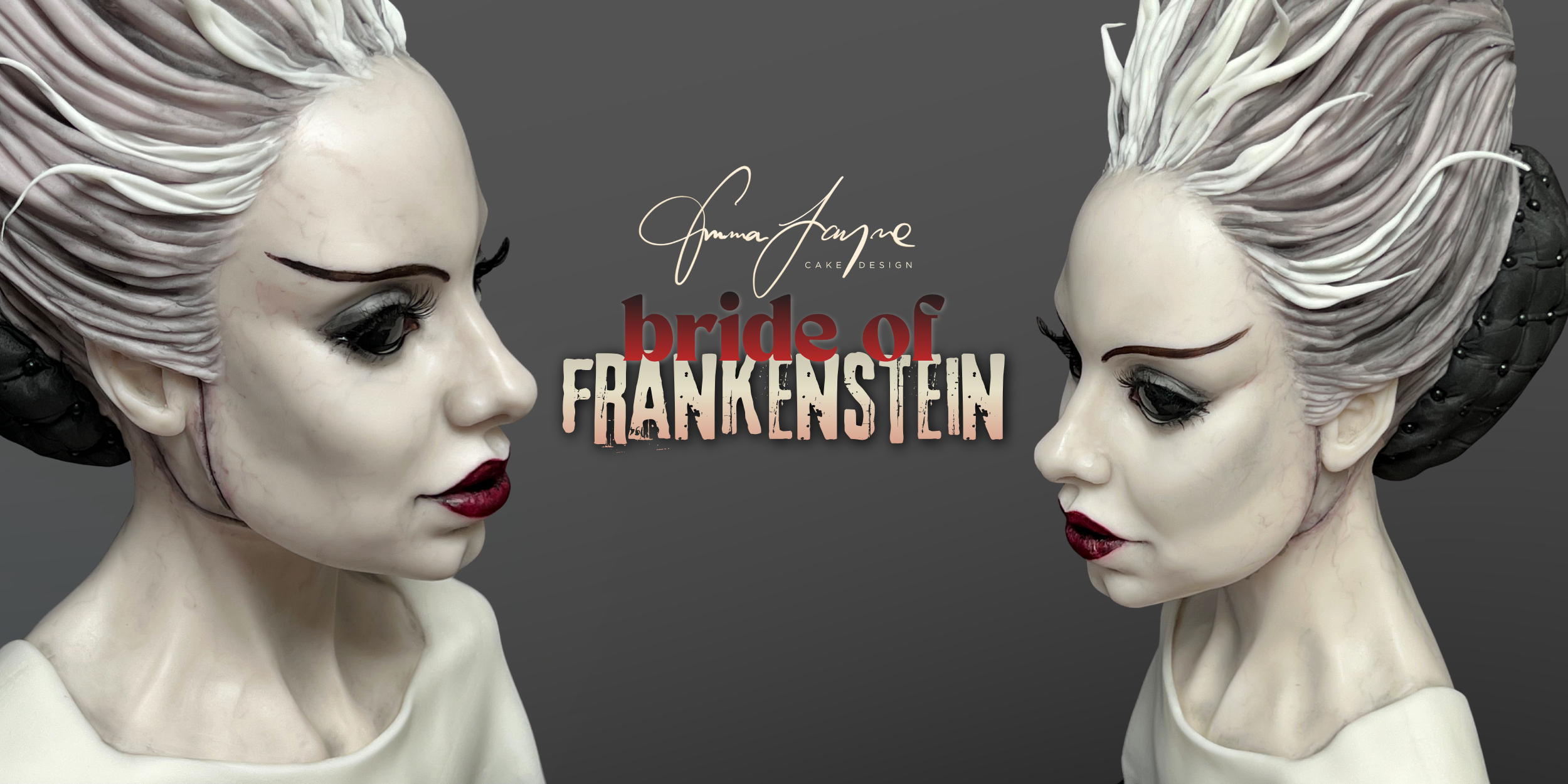 Side profile of Bride of Frankenstein