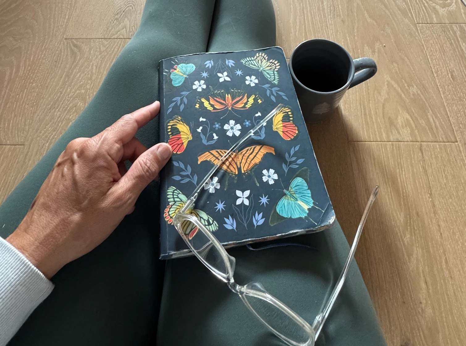 sitting with your journal to note your body zen wisdom insights and messages