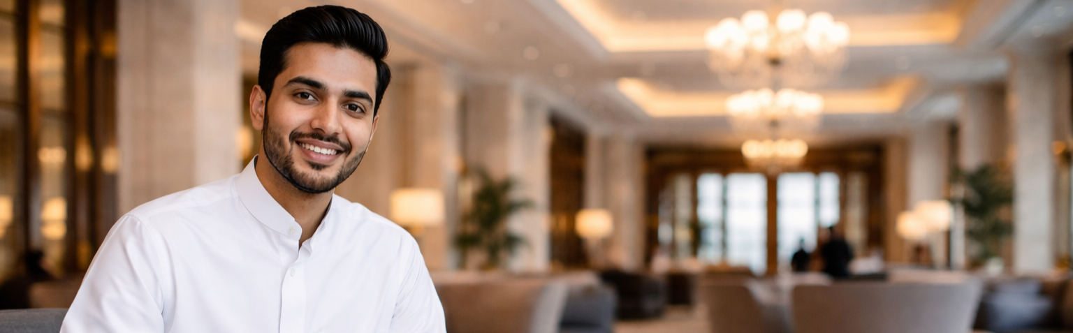 Hospitality professional sharing course experience