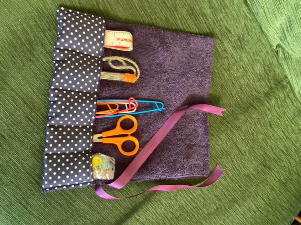 course member produced their own sewing kit