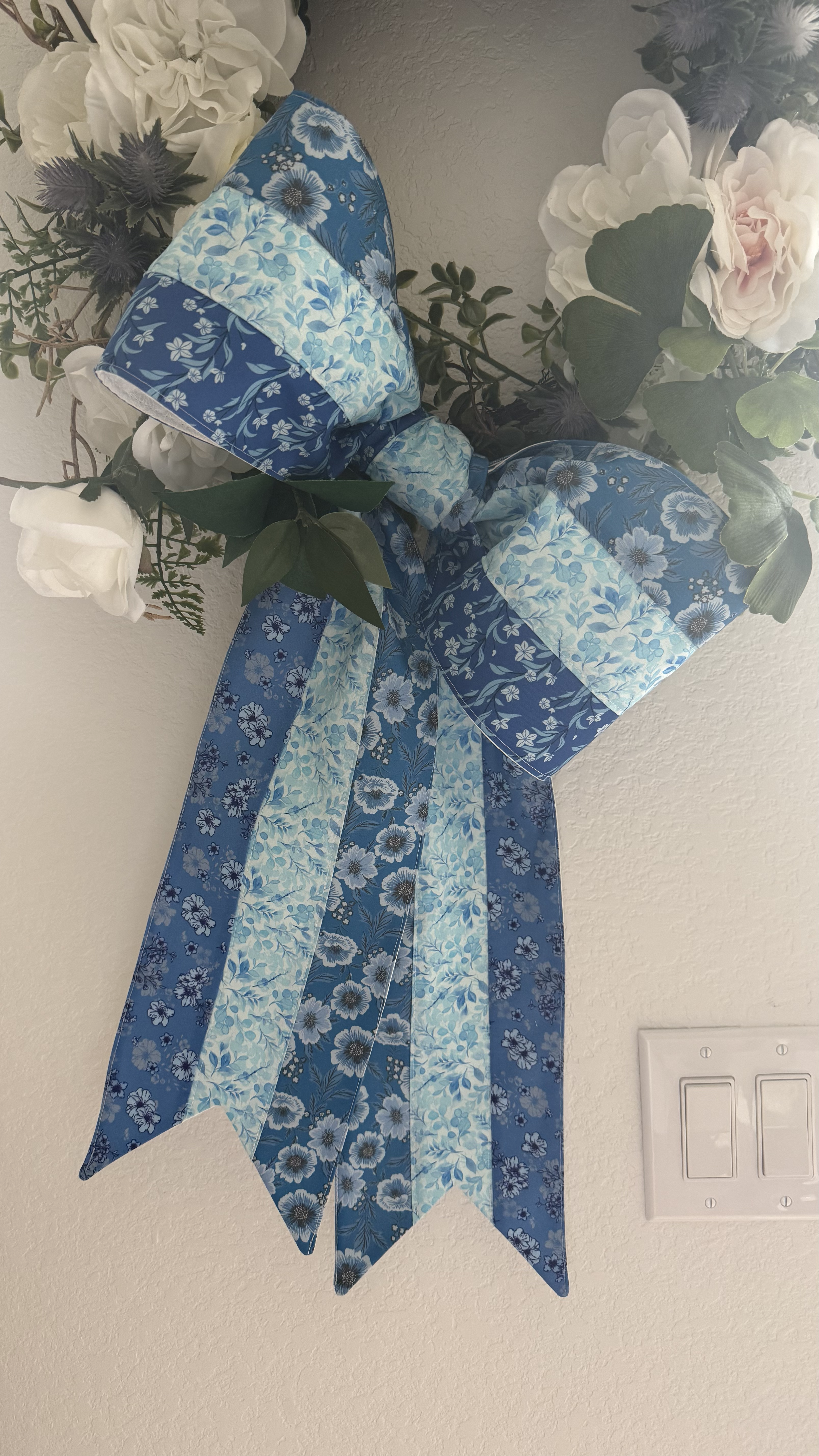 Quilted Bow made from jelly roll strips
