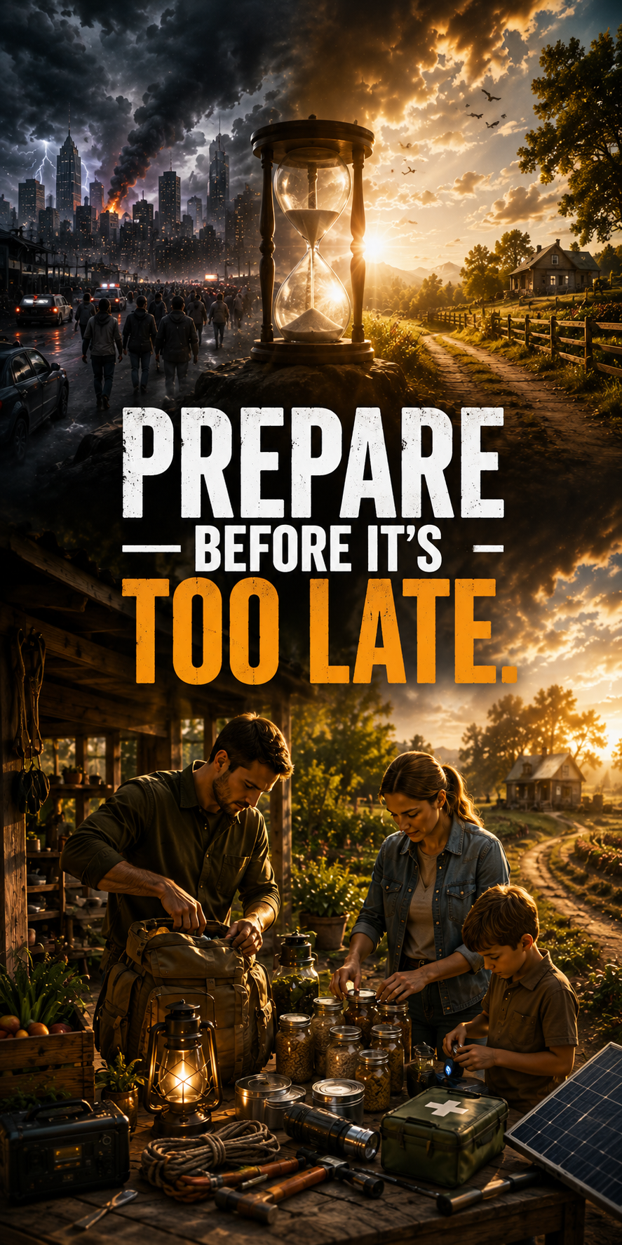 Prepare Before It's Too Late. 