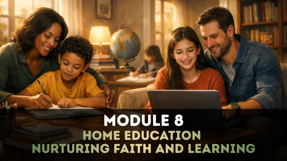 Module 8. Home Education – Nurturing Faith and Learning.