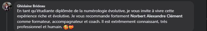 Formation en numérologie évolutive - Témoignage