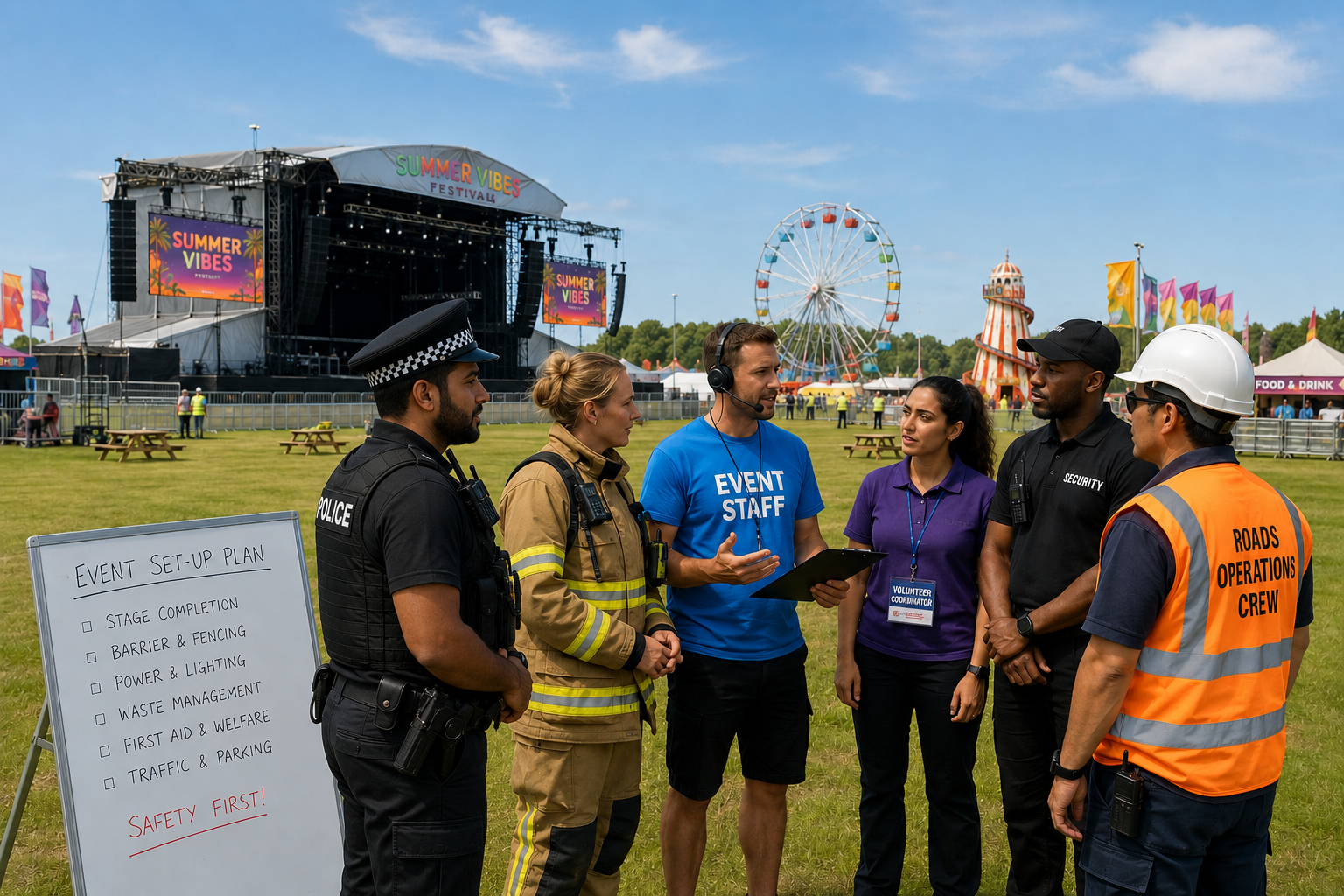 Picture of event staff in group