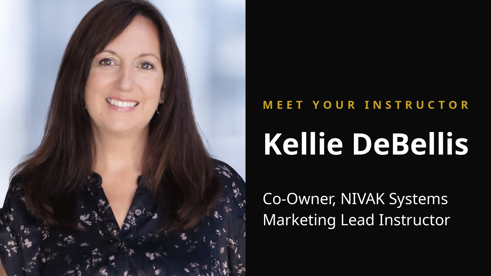 Portrait of Kellie DeBellis, marketing strategist and author of Move the Market
