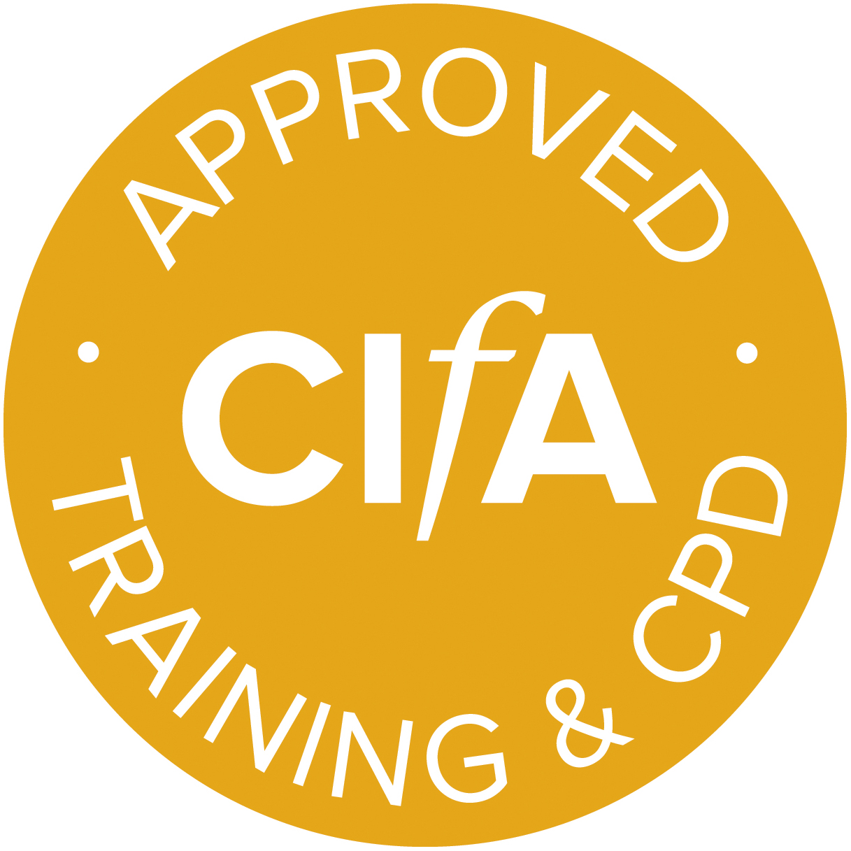 CIfA approved training and CPD logo