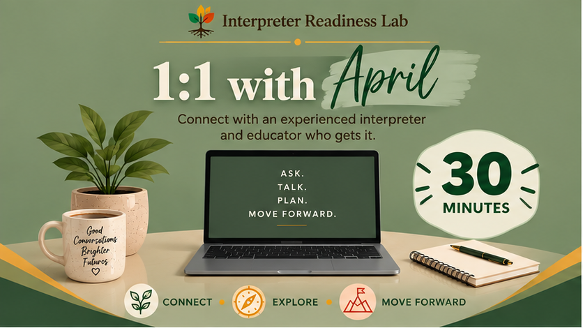 mentoring 1:1 with April