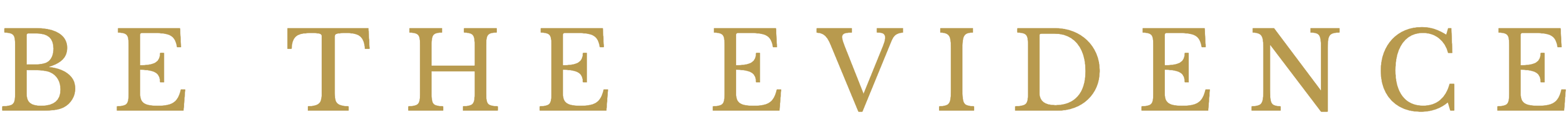 Be The Evidence