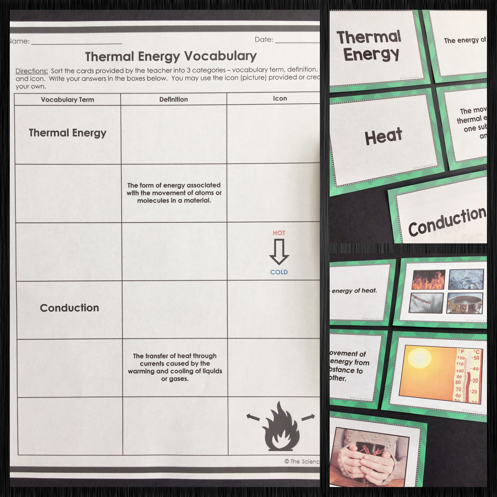 Energy Vocabulary Sort Bundle