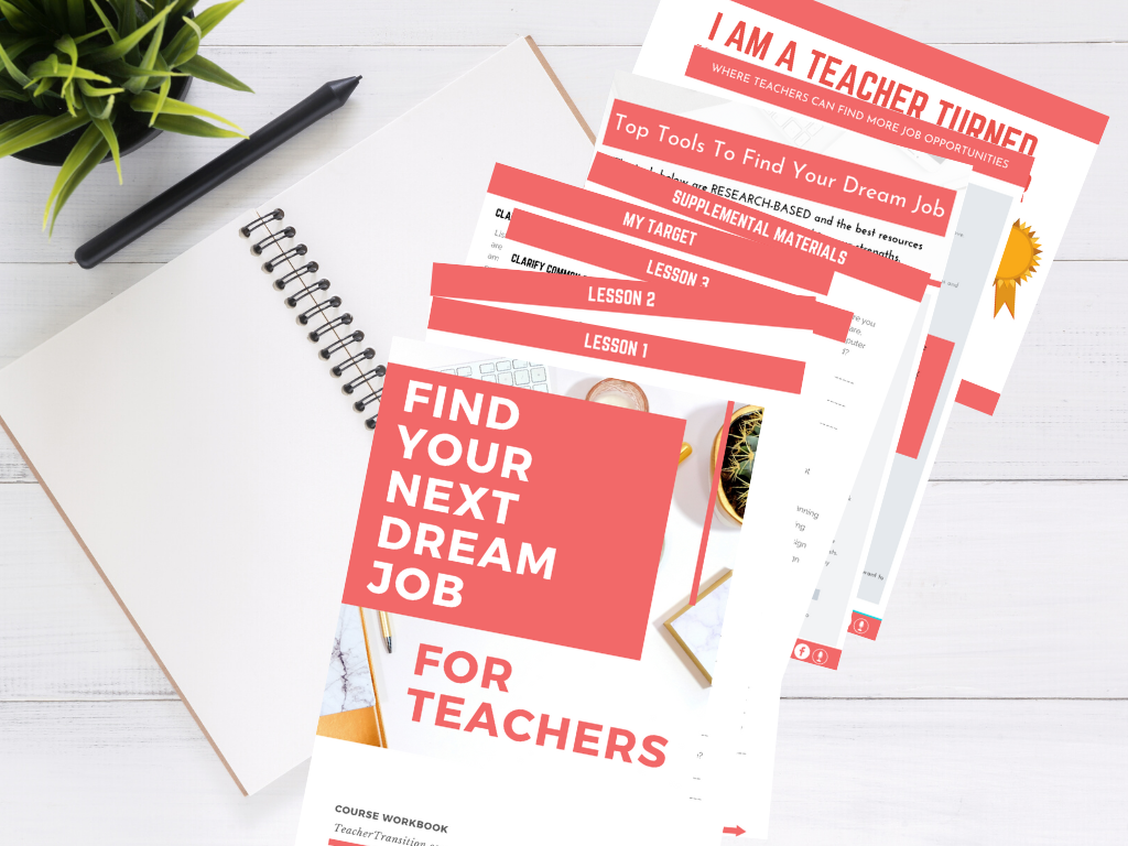 Teacher Transition Membership Career coach for teachers