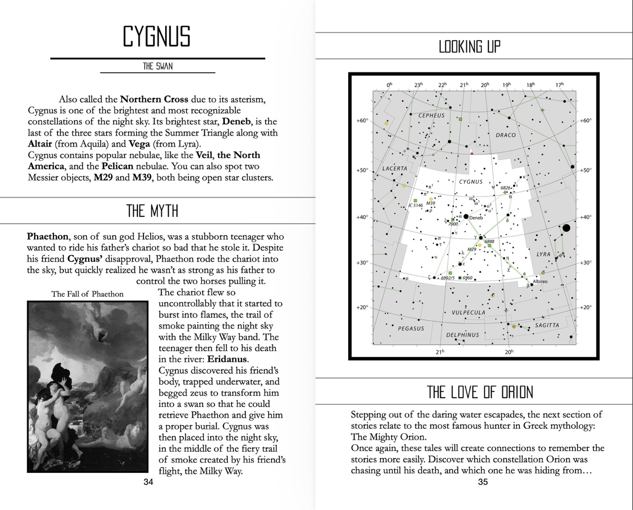 Cygnus Constellation from The Constellations Handbook