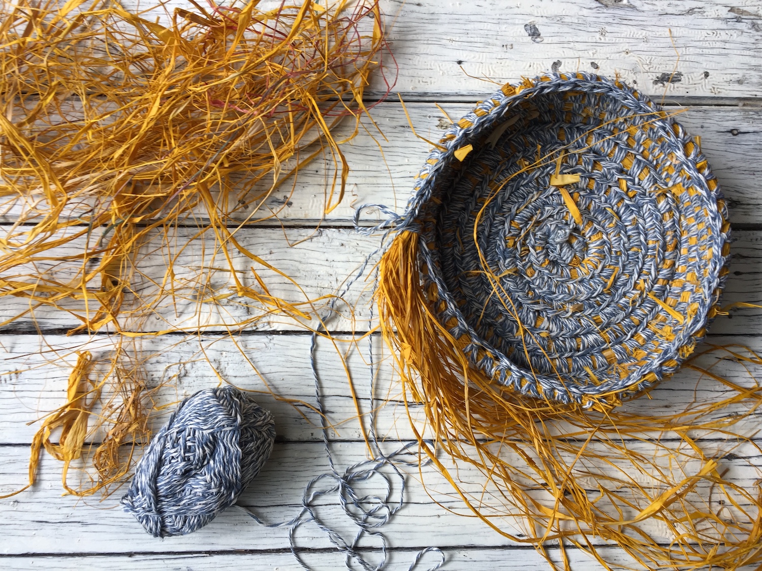 Raffia Basket Weaving & Crochet