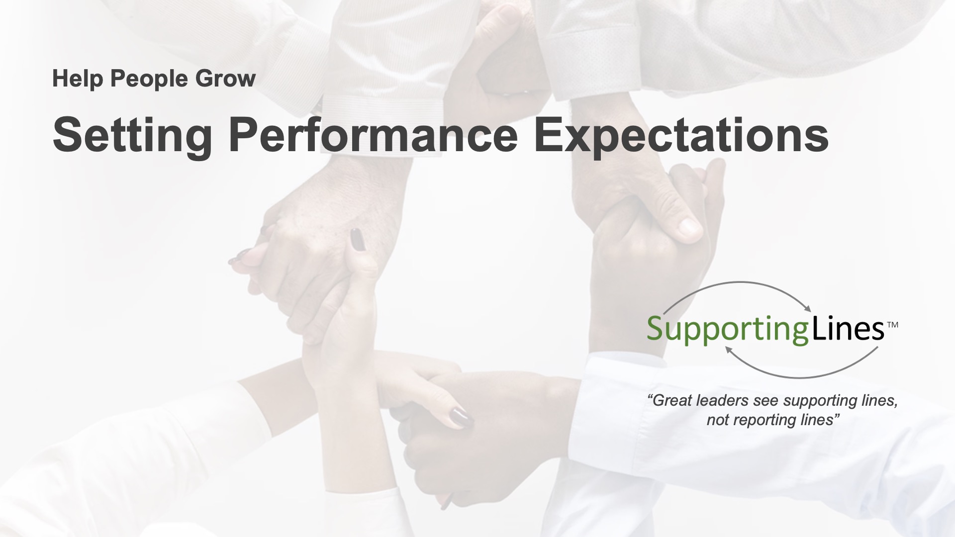 Clear Expectations - SupportingLines Institute