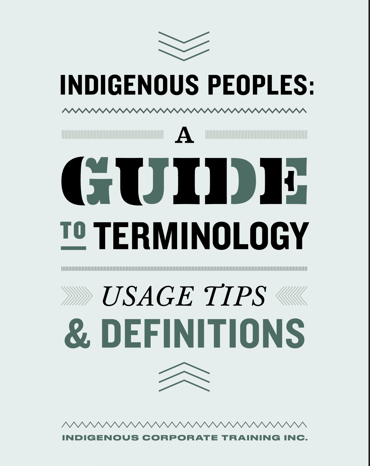 Indigenous Peoples: a guide to terminology ebook cover