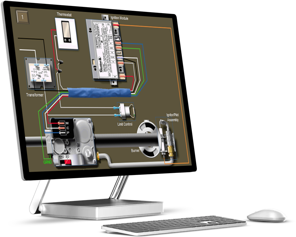 Gas Heating Systems (Spark Ignition) Training Simulator