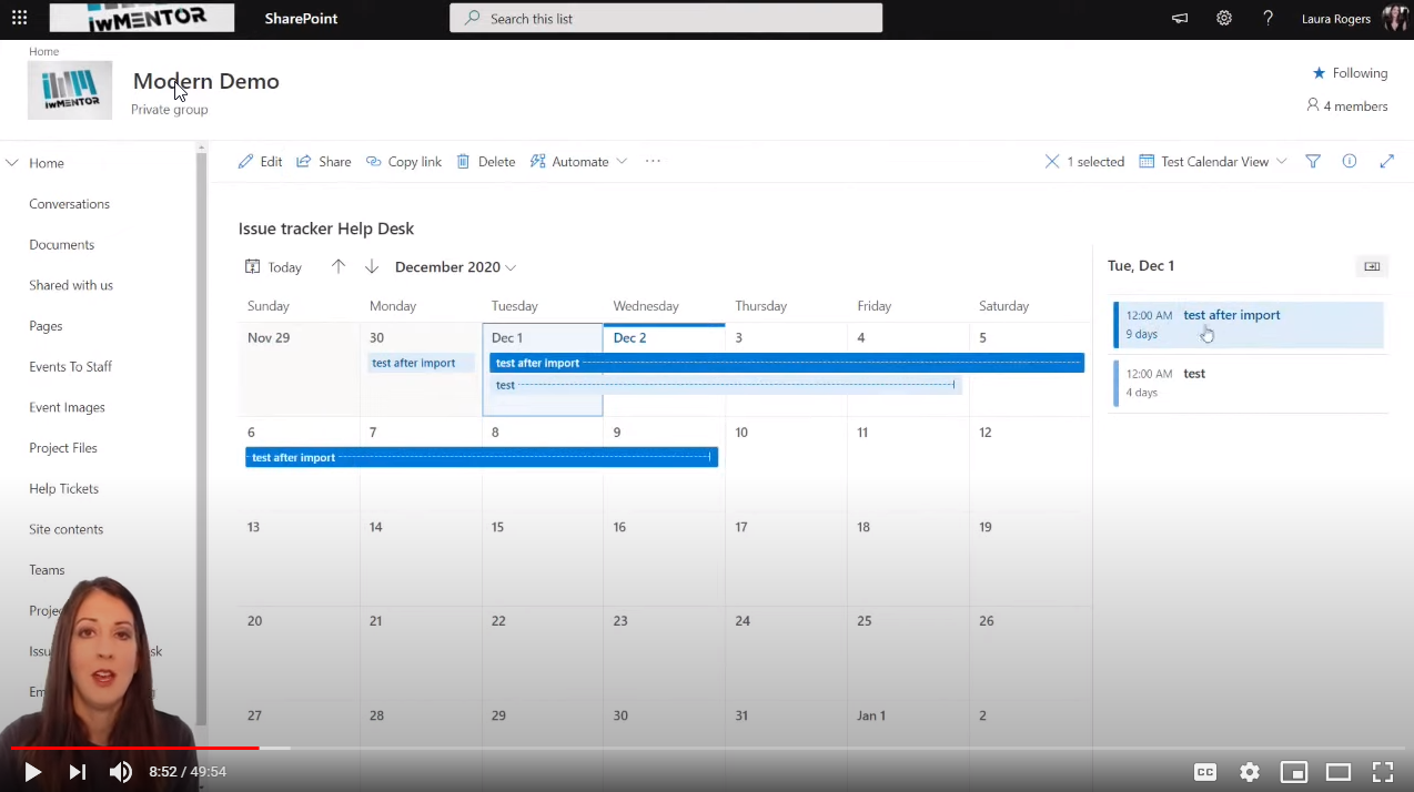 SharePoint Modern Calendar