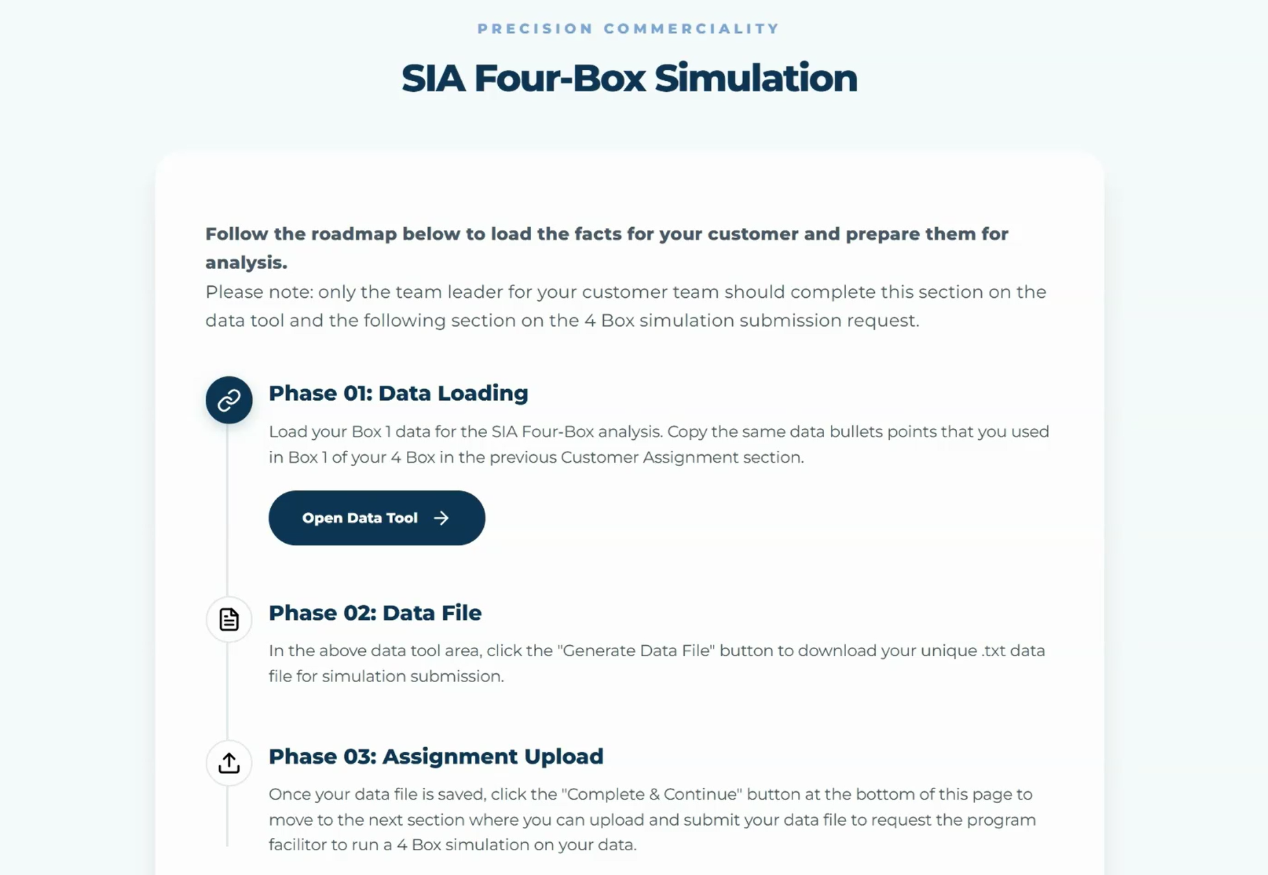 4 Box Data Submission Tool process demo preview